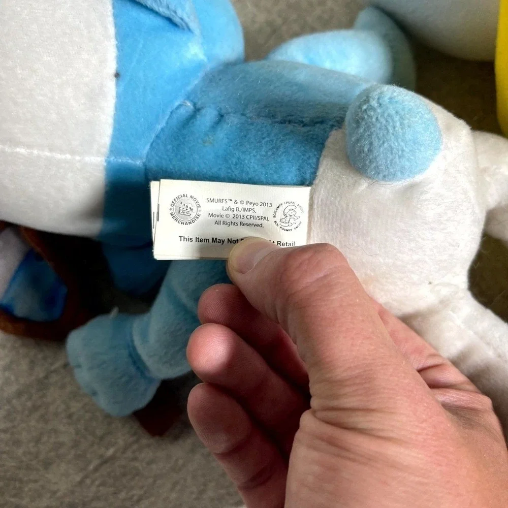Smurfs Plush Toys Smurfette & Hefty Smurf Movie 2013 Collectible Set